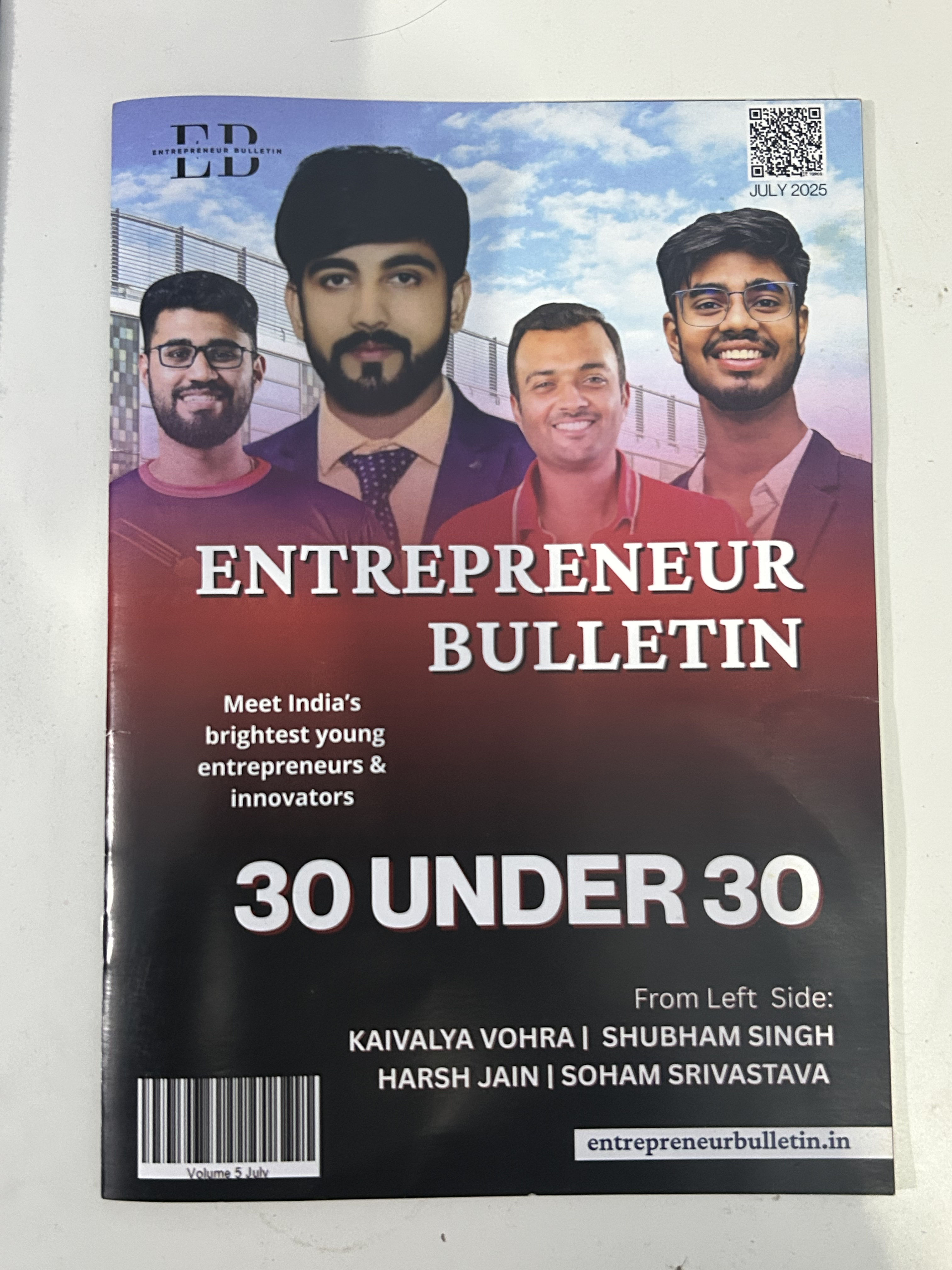 30 Under 30 recognition photo